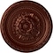 Ekena Millwork Palmetto Ceiling Medallion, Hand-Painted Antique Copper, 11 1/2"OD x 1"P CM11PAACS - alternate 1
